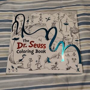 Dr. Seuss Coloring Book with Blue Accents
